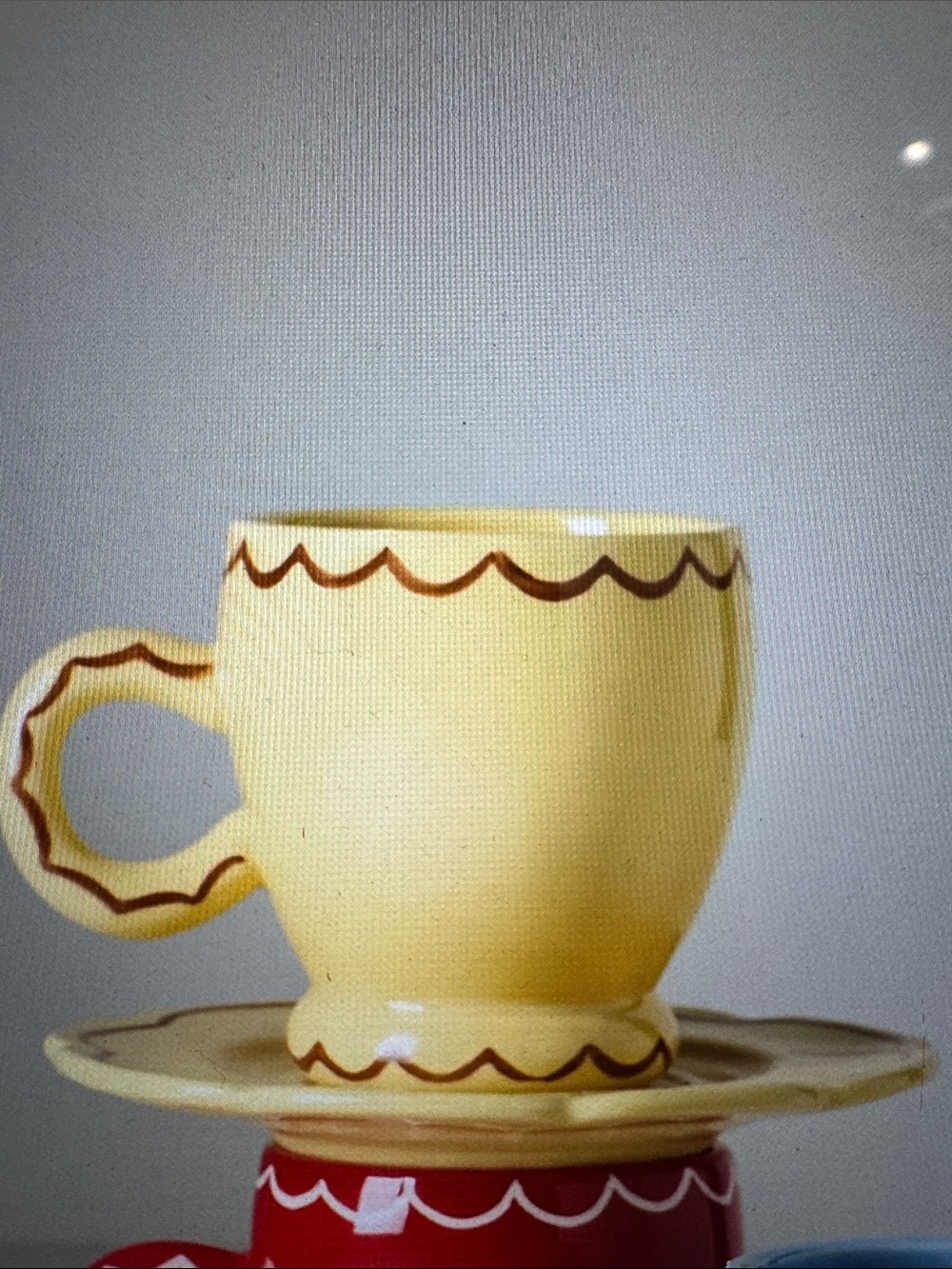 Damson Madder Stoneware Espresso Cup & Saucer